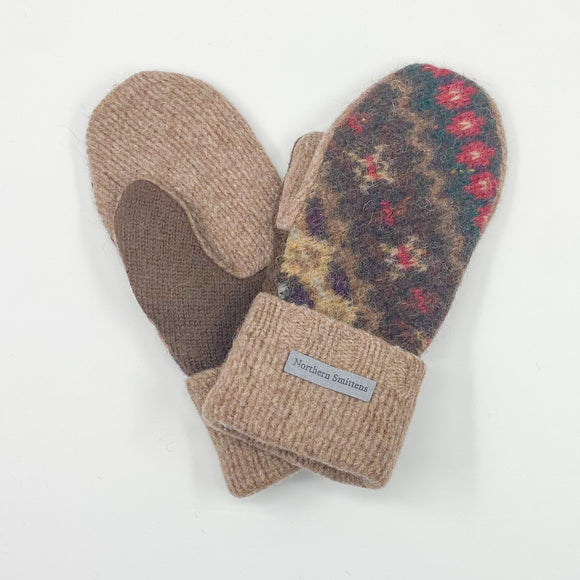 Recycled Wool Sweater Mittens -  small