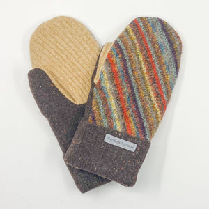 Recycled Wool Sweater Mittens - large