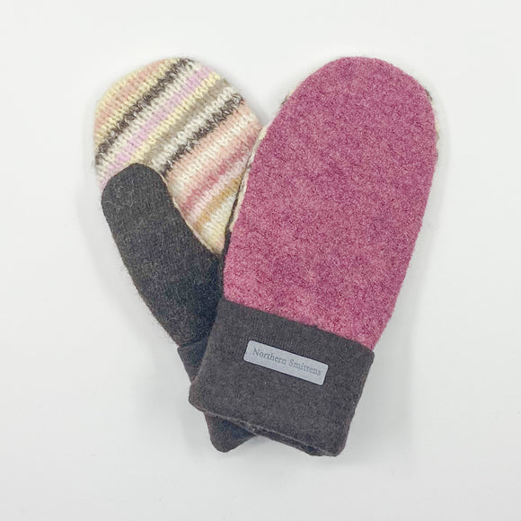 Recycled Wool Sweater Mittens - medium