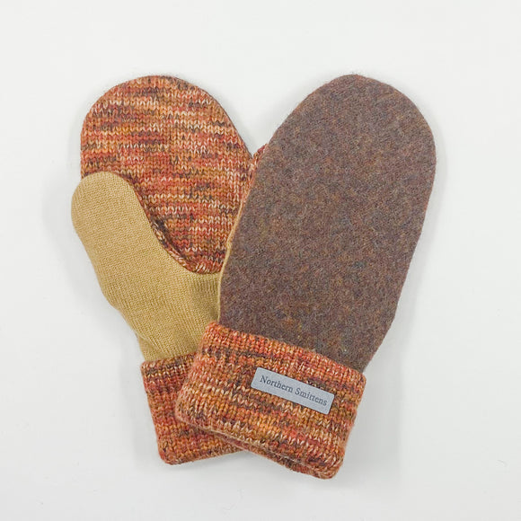 Recycled Wool Sweater Mittens - medium