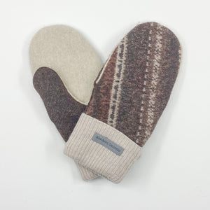 Recycled Wool Sweater Mittens - medium