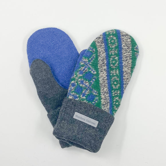 Recycled Wool Sweater Mittens - medium