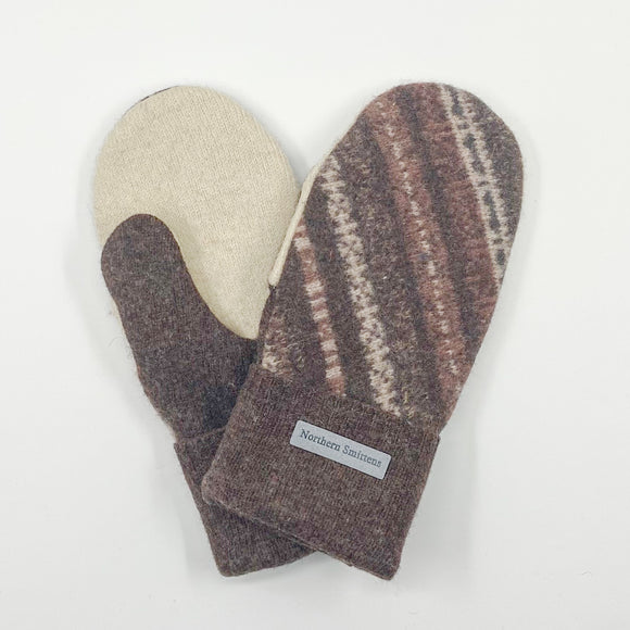 Recycled Wool Sweater Mittens - medium