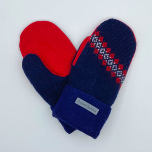 Recycled Wool Sweater Mittens - medium