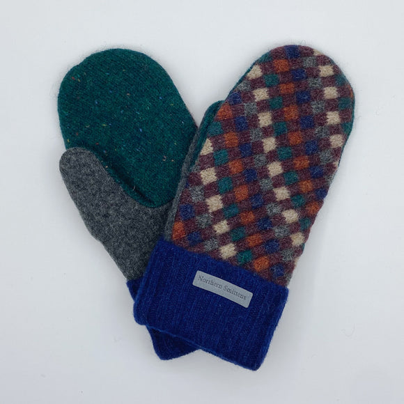 Recycled Wool Sweater Mittens - large